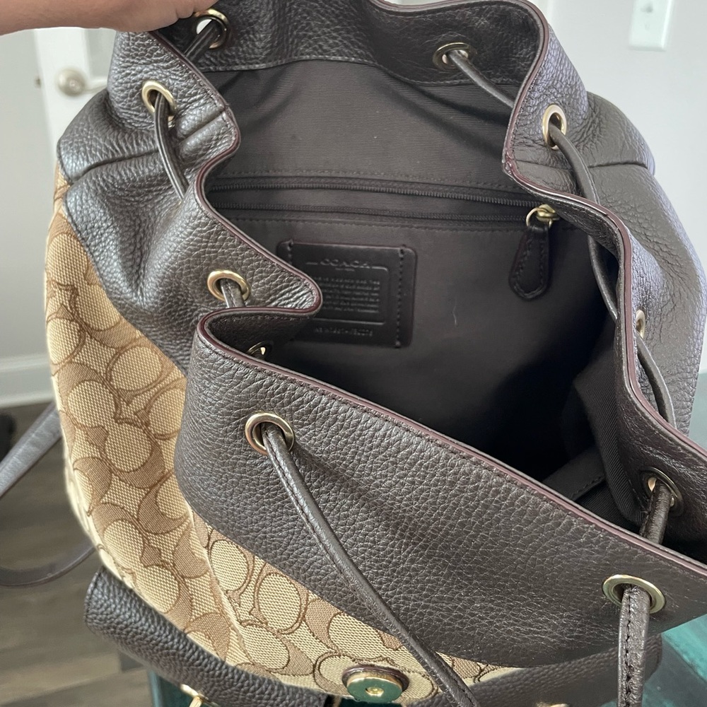 Coach backpack purse